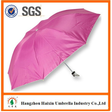 3 faltender Ein-Dollar-Regenschirm mit Silberbeschichtung für Werbeanzeigen